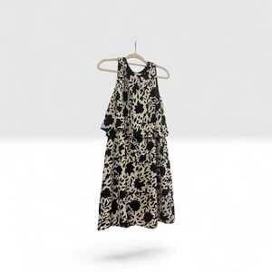 Ann Taylor Black & White Floral Dress